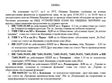 ОБЯВА