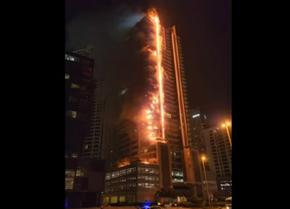 Пожар избухна в небостъргач в Дубай край Бурдж Халифа