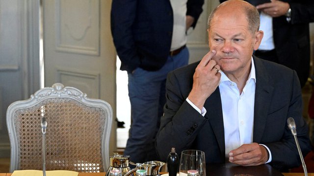 Двамата служители били бесни на канцлера Олаф Шолц за спирането на газопровода "Северен поток 2" в началото на войната в Украйна.© Reuters
