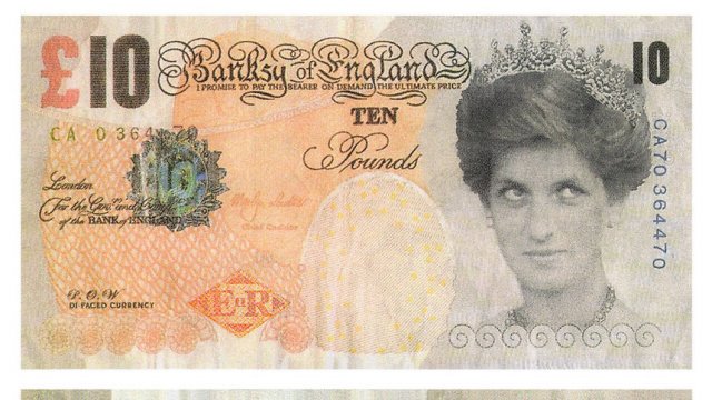 Скрийншот от eBay профил, в който се продава копие на банкнотите на Банкси