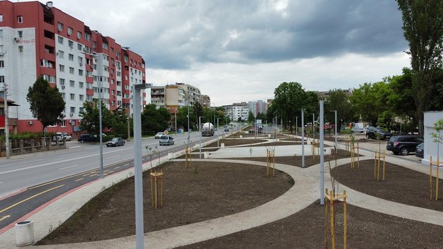 Новата велоалея ще е продължение на тази, направена на ул. "Марица". Снимка: Община Шумен.