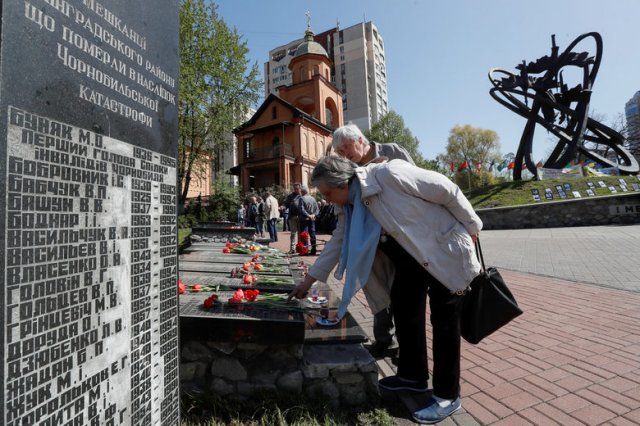 Мемориал на загиналите при ликвидирането на последиците от аварията в Чернобил в Киев