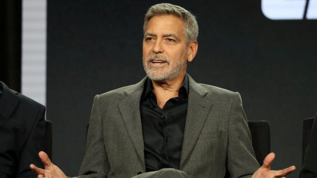 Актьорът, изпълнителен продуцент и режисьор Джордж Клуни на представянето на най-новия си проект, сериала "Параграф 22" на 11 февруари. © Reuters