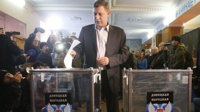 Лидерът на Донецката народна република Александър Захарченко