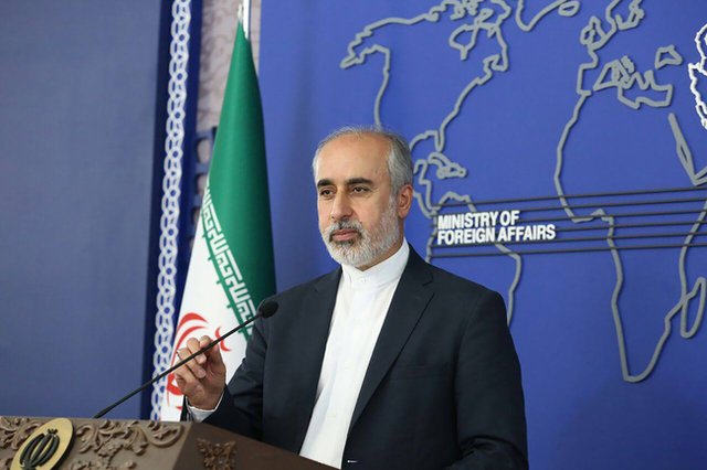 Говорителят на иранското външно министерство Насър Канаани. Снимка: АП