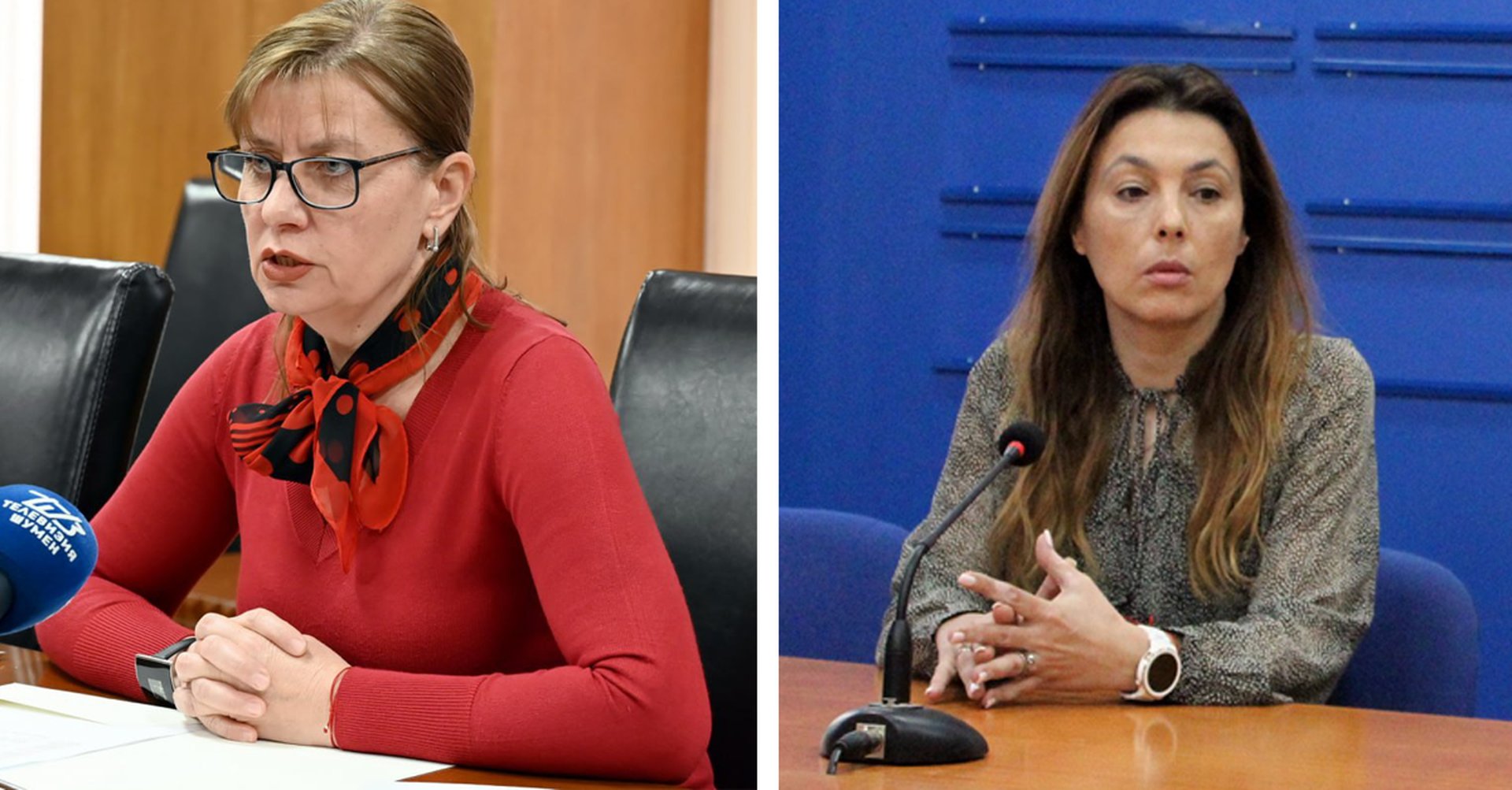 Даниела Савчева /вдясно/ заема мястото на Виктория Ковчазова