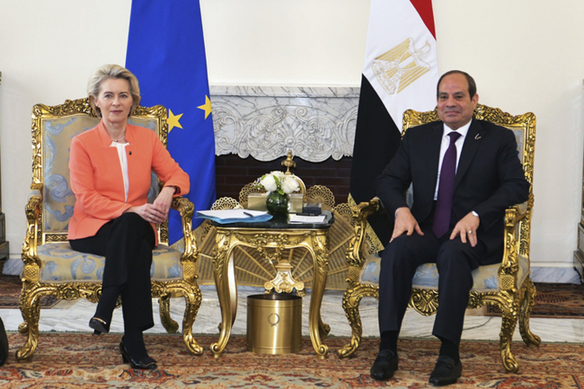 Председателката на ЕК Урсула фон дер Лайен беше приета в Кайро от египетският президент Абдел Фатах ас Сиси