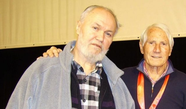 Петър Атанасов (вляво) беше сред организаторите на "Банско филм фест"