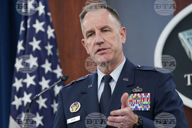 Говорителят на Пентагона, бригаден генерал от ВВС Патрик Райдър. Снимка: АП