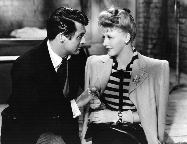 Кари Грант и Джинджърс Роджърс във филма "Once Upon A Honeymoon", около 1942 г. (Снимка: Getty Images/Guliver Photos)
