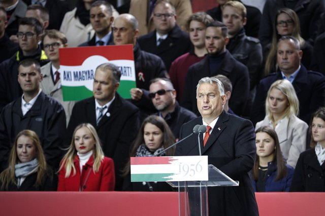 Виктор Орбан обвини ЕС и САЩ, че се месят във вътрешните работи на Унгария.  Сн: AP/БТА