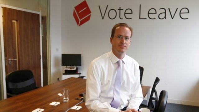 Директорът на Vote Leave Матю Елиът. Сн. Ройтерс
