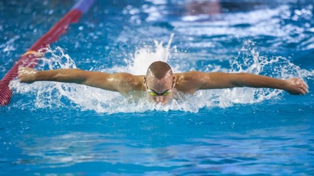 Антъни Иванов (на снимката) вече беше осигурил една квота за България в плуването. © LAP.bg