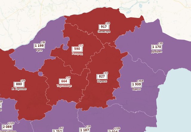 Карта: covid.tobel.bg