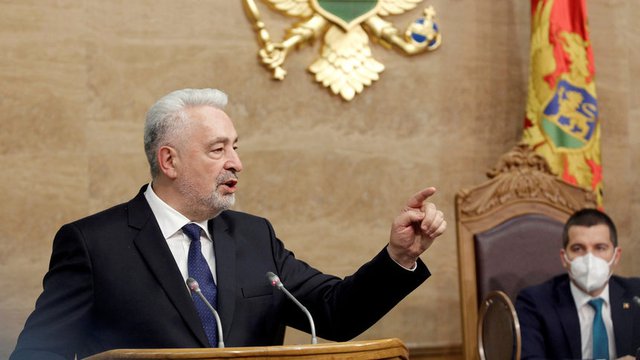 Черногорският премиер Здравко Кривокапич. Сн. Ройтерс