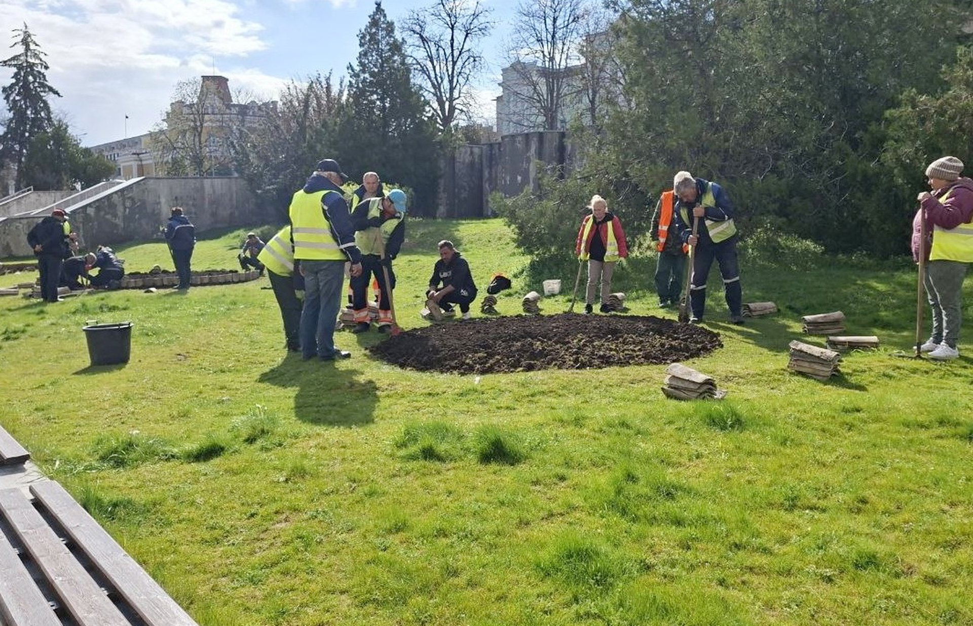 Над 35 000 цветя ще разкрасят Шумен, пред полицията правят фигури от лавандула