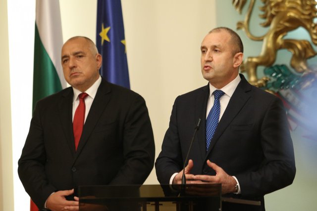 Премиерът Бойко Борисов и президентът Румен Радев