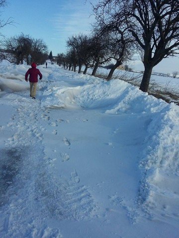 Пътят за село Денница /община Венец днес сутринта/, снимка: Ферихан-Хюсеин Юмер
