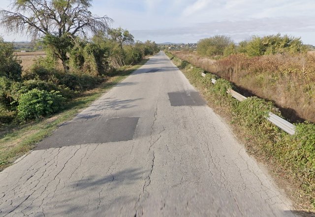 Пътят между Радко Димитриево и Салманово, снимка: Google maps