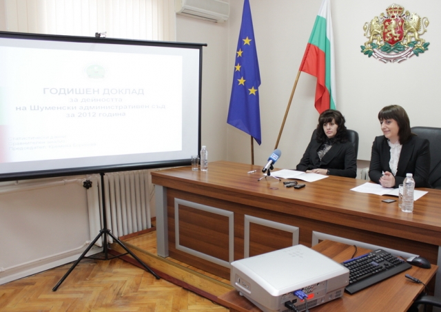 Председателят на ШАС Кремена Борисова и съдия Христинка Димитрова