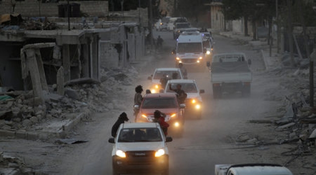 Бунтовници в провинция Алепо, Сирия.