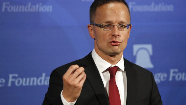 Унгарският външен министър Петер Сиярто.