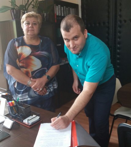 Окръжният прокурор на Шумен Маргарита Георгиева и новият прокурор в ОП – Шумен, Павлин Вълчев. Снимка: пресцентър прокуратура.