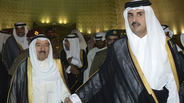 Емирите на Кувейт и Катар, Сабах ал Сабах и Тамим ал Тани.