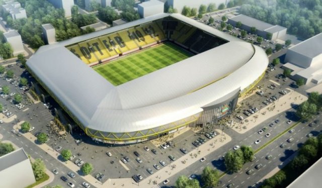 Проектът за стадион "Христо Ботев", представен през 2014 г.