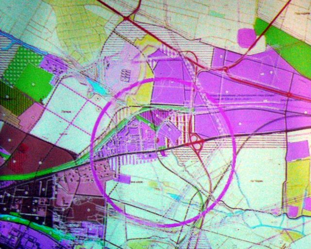 Карта с 1000-метровата санитарна зона