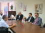 (отляво надясно) Фикрет Индже, Ниязи Еврен Акйол и доц. д-р Кудрет Бюлбюл, по време на срещата