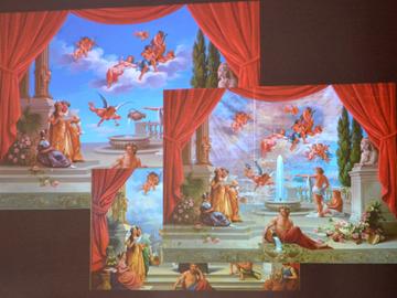 С чувство за хумор и с помощта на изкуствен интелект учените предлагат няколко варианти на липсващите изображения в долната част на платното.