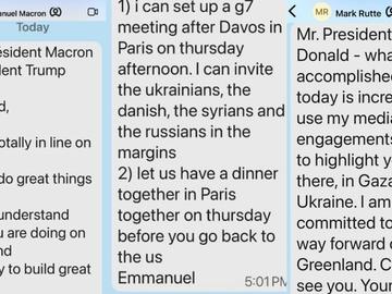 Тръмп публикува sms-и от Макрон и Рюте