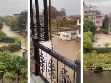Курортът Лозенец е под вода