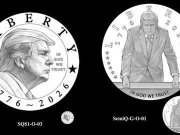 САЩ пускат 24-каратова златна монета с лика на Тръмп за 250-ата си годишнина