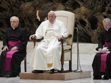 Папата отново не успя да прочете реч на събитие във Ватикана заради пристъп на кашлица