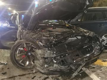 Шофьорът, помел 6 коли на бул. "Витоша", твърди, че карал с 50 км/ч