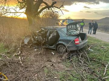 40-годишен без книжка е с опасност за живота след удар в дърво