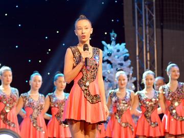 Капитанът на мажоретния състав Божена Василева.