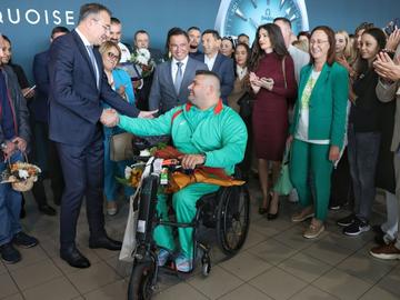 Шампионско посрещане и за Ружди Ружди на летище "Васил Левски"
