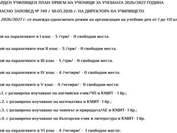 Заповедта от 30 март тази година.