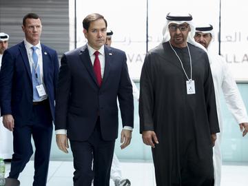 Президентът на ОАЕ каза на Рубио, че отхвърля американския план за разселване на палестинци