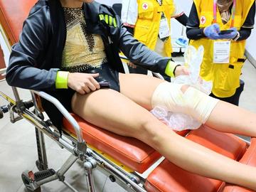 Валентина Георгиева се контузи тежко на Световното, карат я с линейка в болница