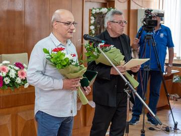 Кънчо Тодоров и Добромир Добрев /вляво/