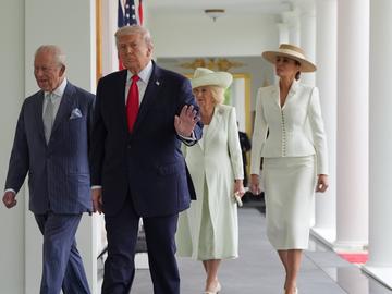 "Американците не са имали по-близки приятели": Тръмп посрещна крал Чарлз III в Белия дом