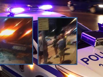 Шофьор се наниза челно във входа на жилищен блок в "Дружба" 2 в София