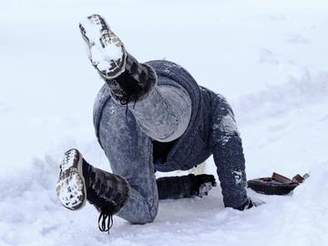 Как да не паднем на леда: ходете като пингвин