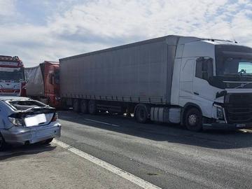 Верижна катастрофа на АМ „Хемус“ край Шумен