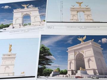 Триумфалната арка на Тръмп ще гигантска и с фигури от злато