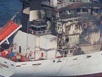 МО на Русия показа атака по кораб, разпознаха ударен в румънски води танкер